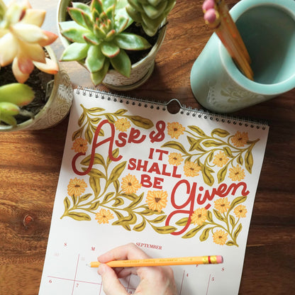 2026 Bible Scripture Calendar | Quote of the Season