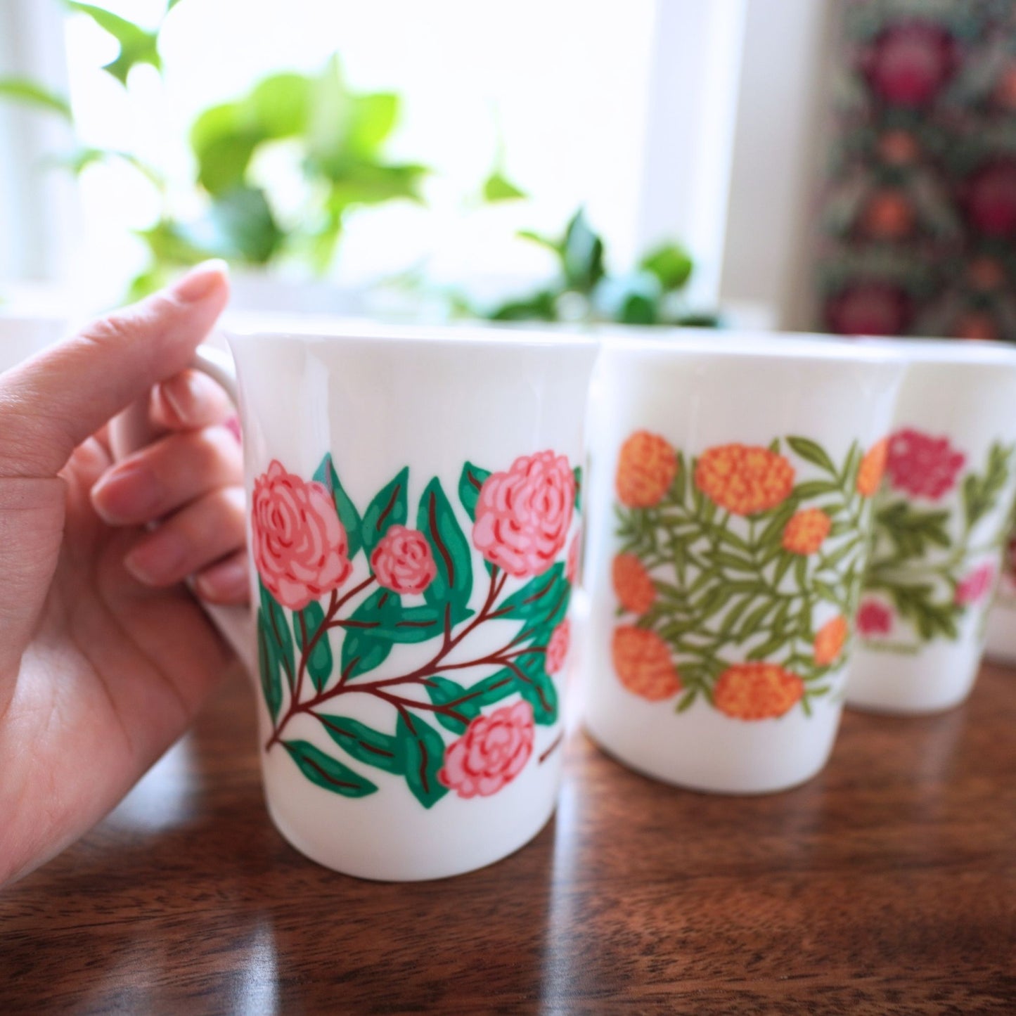 Birth Flower Mugs