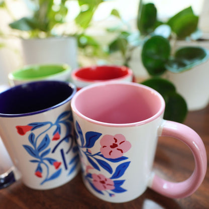 Plant Lover Mug Hand Lettered Mug with Colored Interior