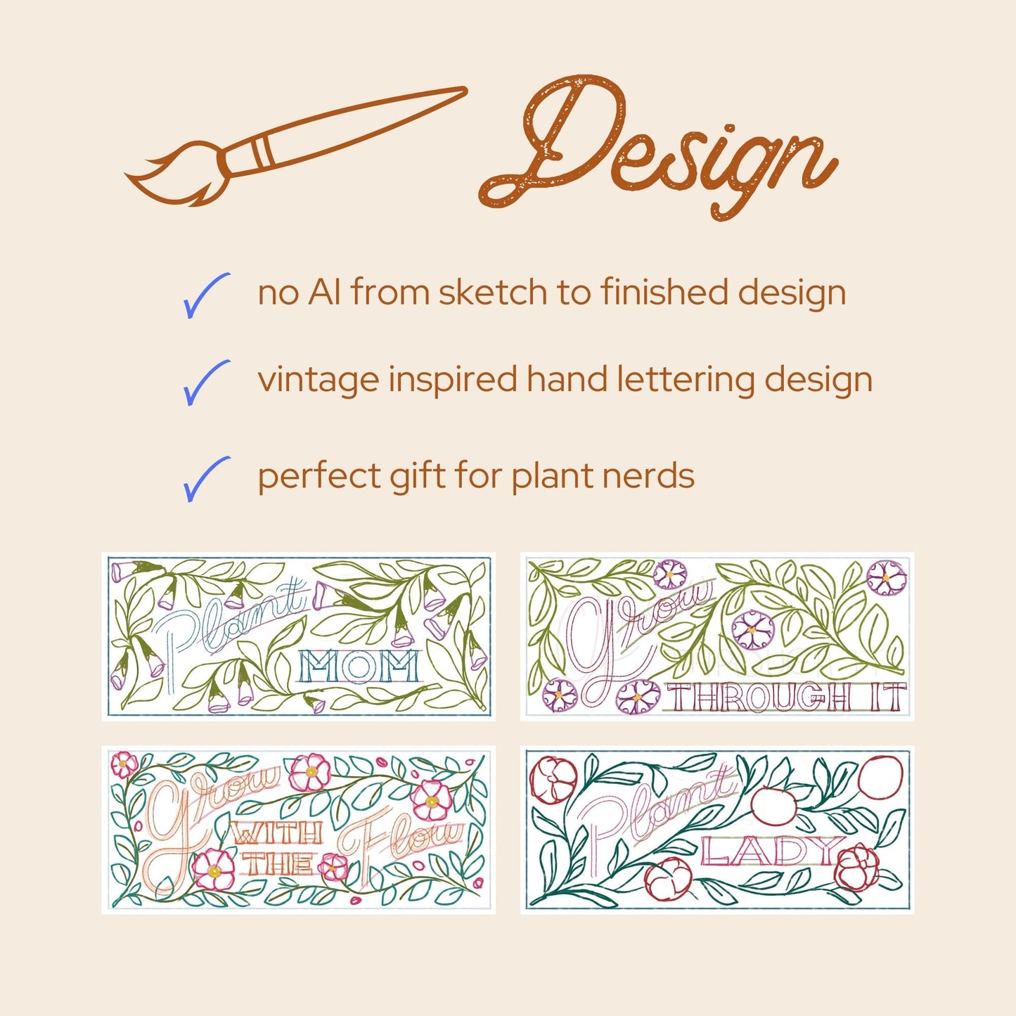 Plant Lover Mug Hand Lettered Mug with Colored Interior