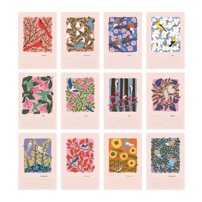 2026 Birds & Botanicals Calendar | Flower of the Season