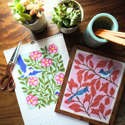 2026 Birds & Botanicals Calendar | Flower of the Season