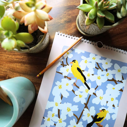 2026 Birds & Botanicals Calendar | Flower of the Season