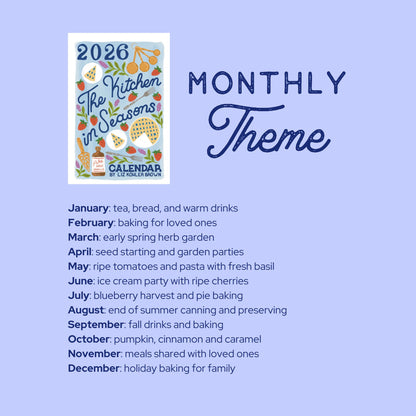 2026 Calendar | The Kitchen in Seasons