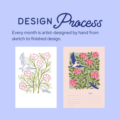 2026 Birds & Botanicals Calendar | Flower of the Season
